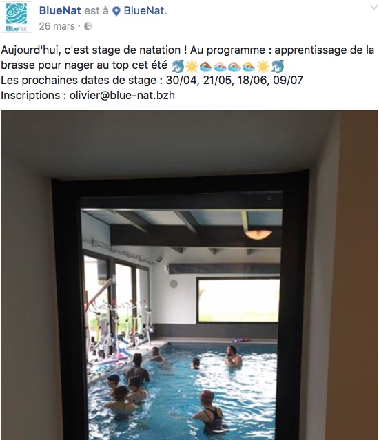 Les stages de natation à la piscine BlueNat pour apprendre ou se perfectionner dans une ou plusieurs nages. 